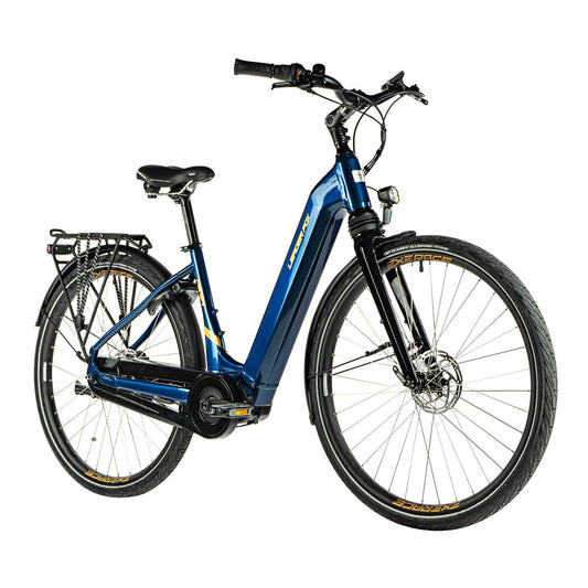 City electric bicycle 28 Leader Fox Neba Nexus blue Bafang M420 15Ah
