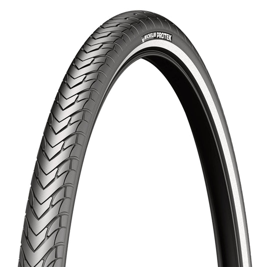 Pneu VTC Urbain 700 X 28 Michelin Protek Noir TR (28-622) flanc Reflex