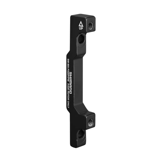 Adaptateur / réhausse frein à disque VTT post-mount avant Shimano sur fourche étrier 180mm pour disque 220mm