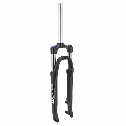 Fourche VTC 28 " 700x35 Zoom 187d alu ressort noir mat deb. 65mm réglable pivot lisse 1"1-8-28,6