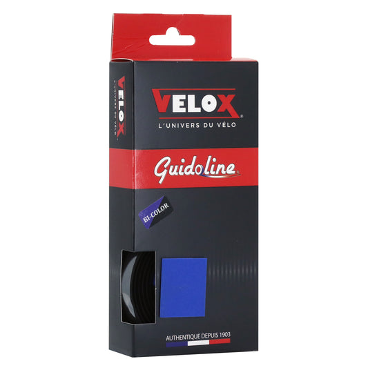 Ruban guidon VELOX Maxi Cork bicolore noir bleu