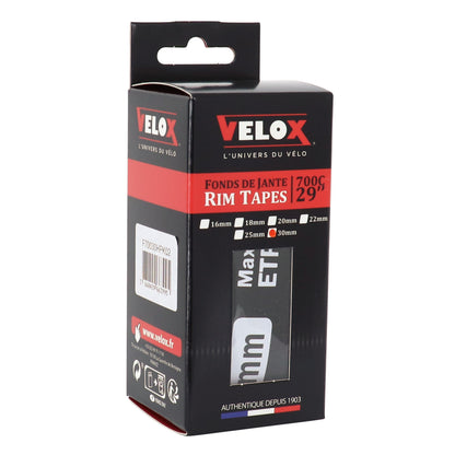 Fond de jante Velox roue 700c/VTT 29" haute pression en 30mm vendu par 2
