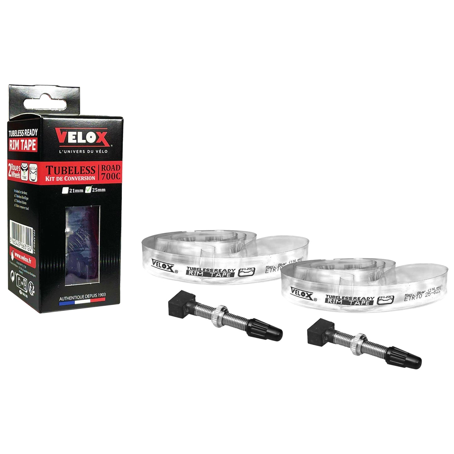 Kit conversion Velox tubeless route-gravel 700x25