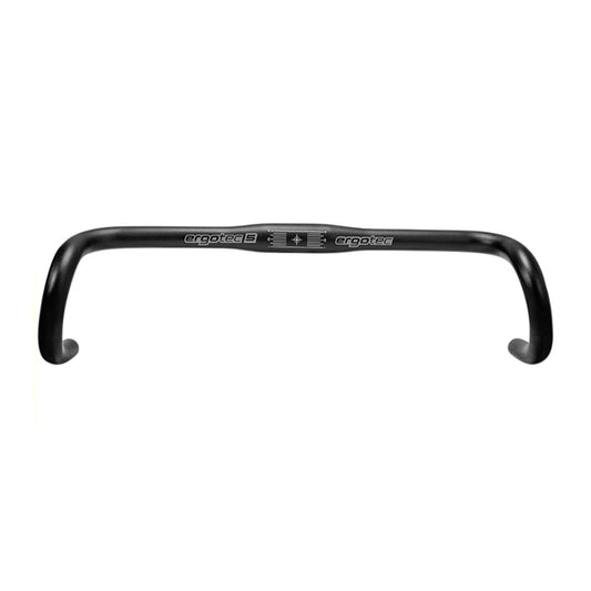 Cintre Route Ergotec randonneur alu noir diam 31.8mm l 420-490 mm