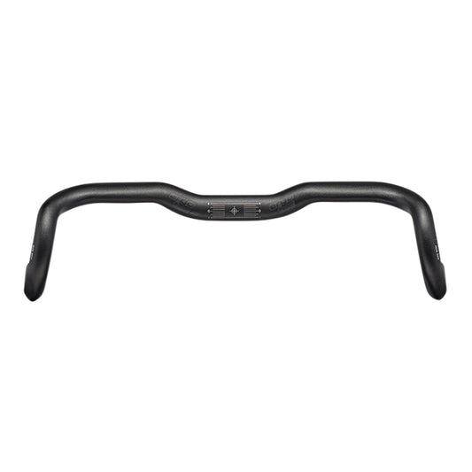 Cintre Route demi relève Ergotec randonneur er-20 alu noir diam 31.8mm l 440-533 mm relève 20 mm