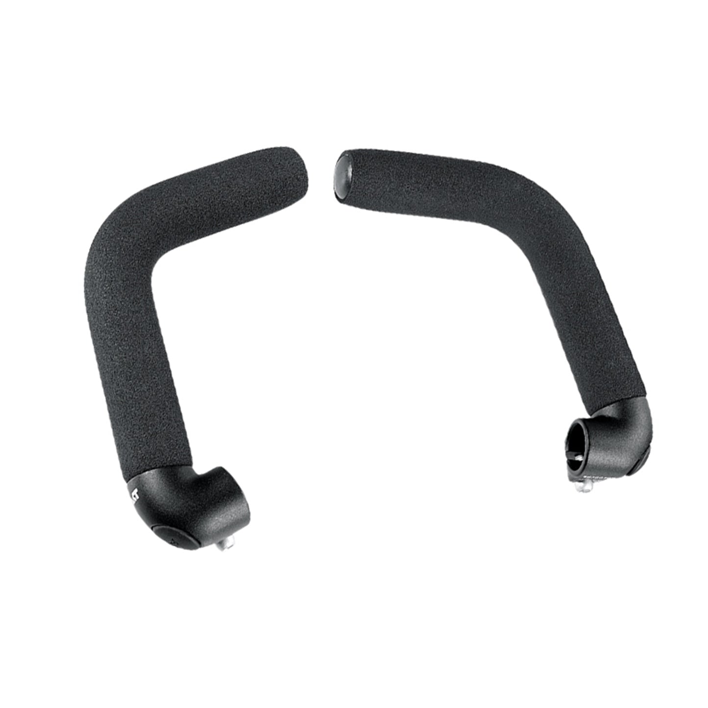 Embout de Cintre Ergotec touring alu noir rotation 360° (paire)