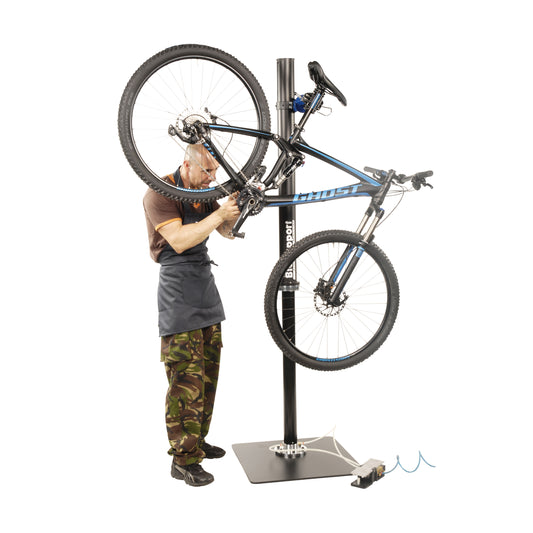 Pied atelier vélo pneumatique pro 35 kg Bicisupport