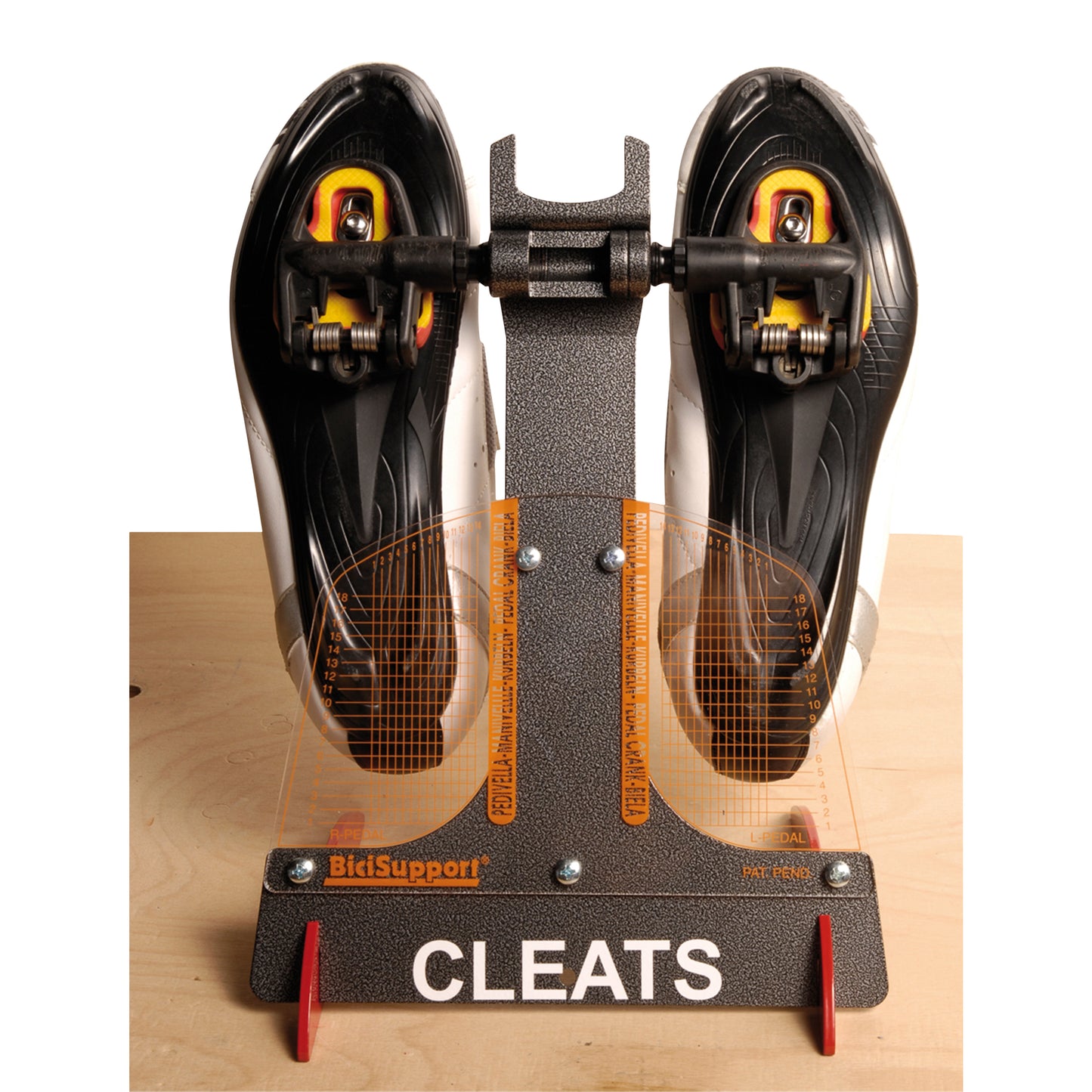 Bicycle cleat positioning tool