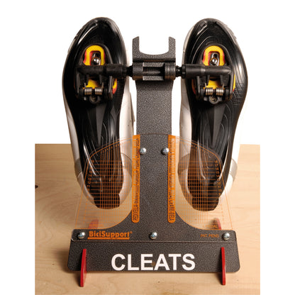 Bicycle cleat positioning tool