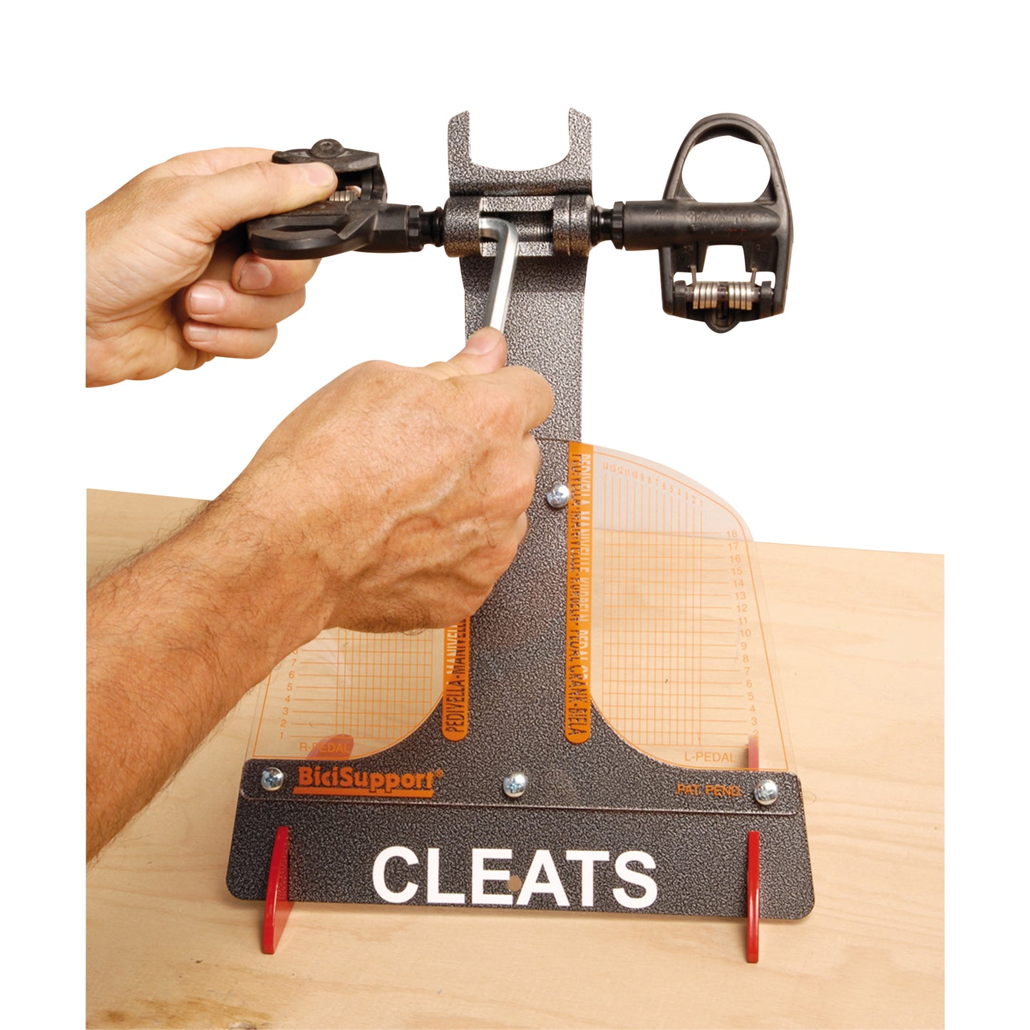 Bicycle cleat positioning tool