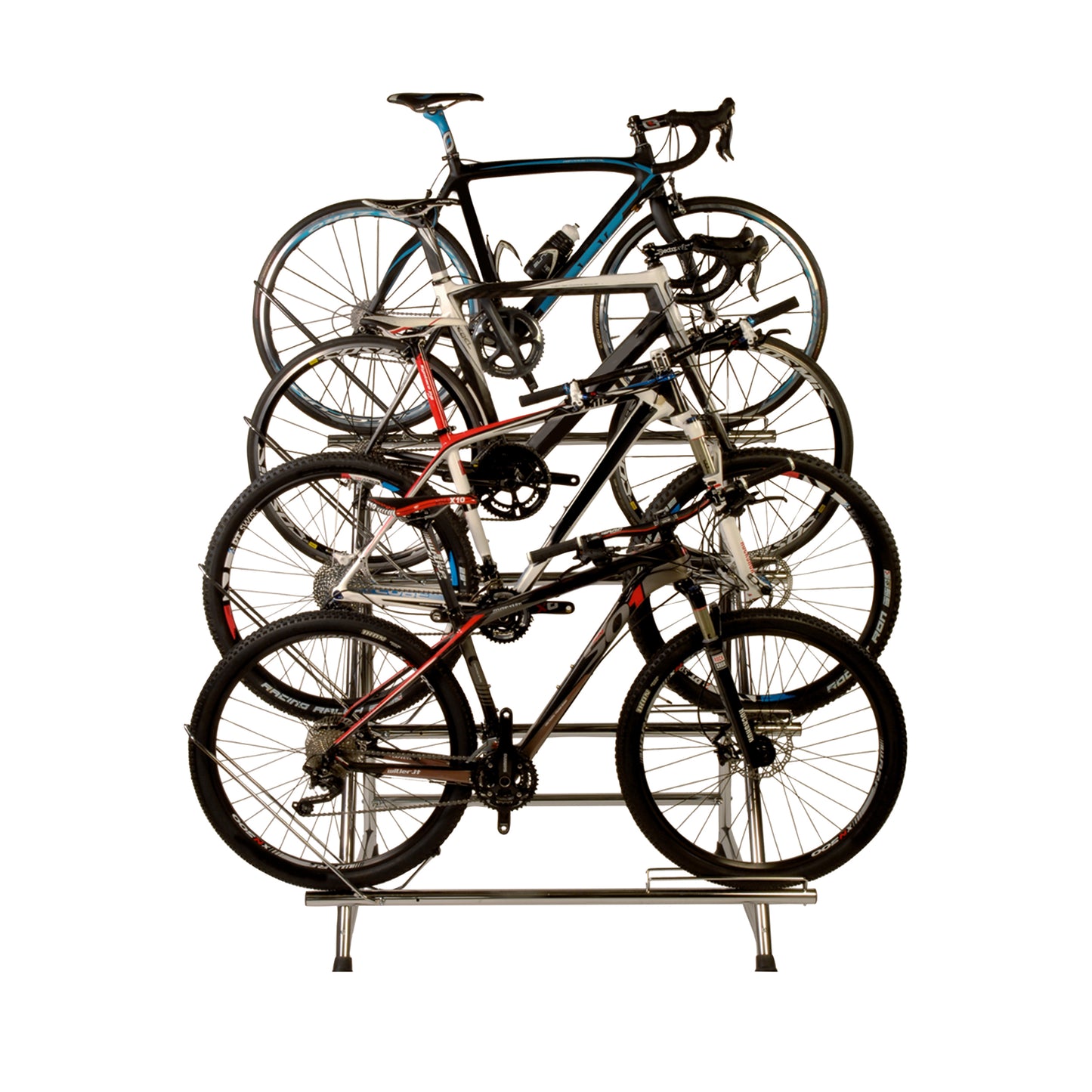 Bicisupport 4-Tier, 4-Place Bicycle Display Stand