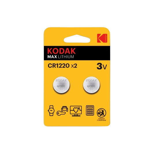Pile bouton Kodak CR1220 lithium 3V vendues par 2