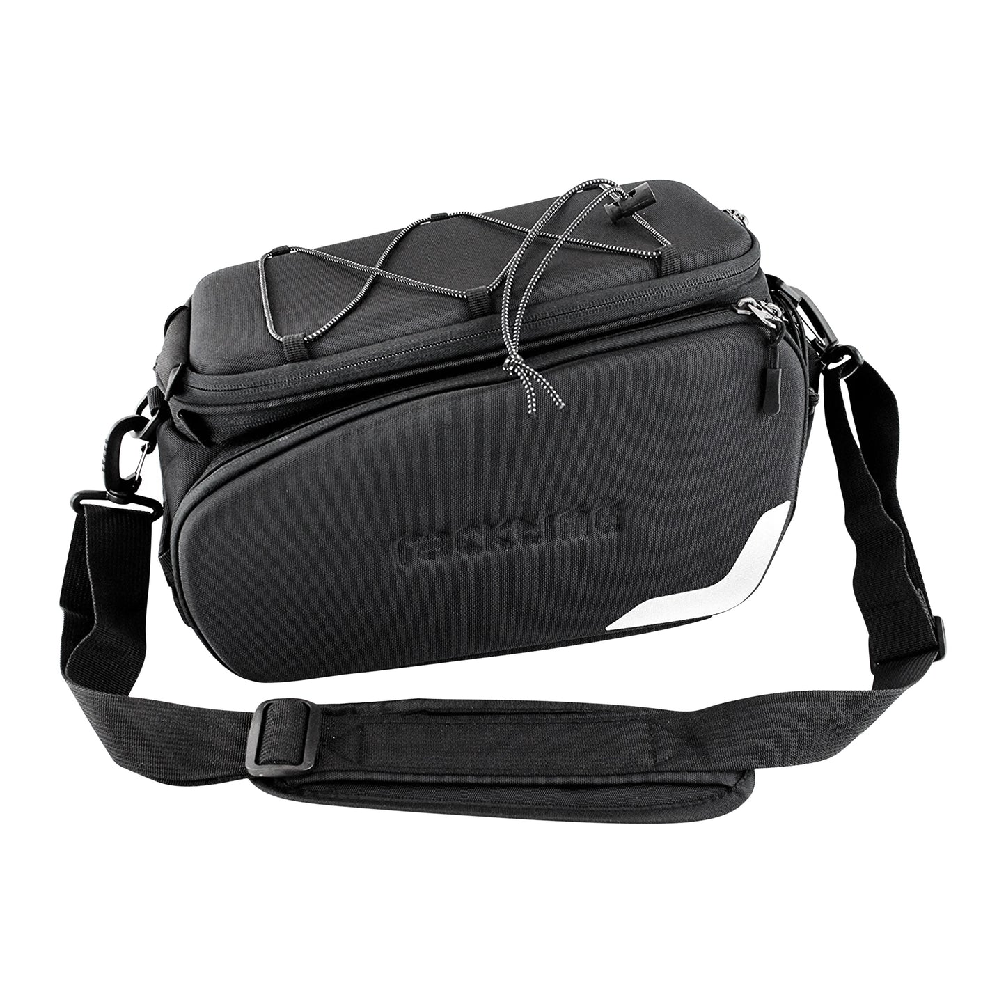 Sacoche arrière vélo Racktime odin 2.0 noir fixation porte bagage l 37cm x l 24cm x h 24cm
