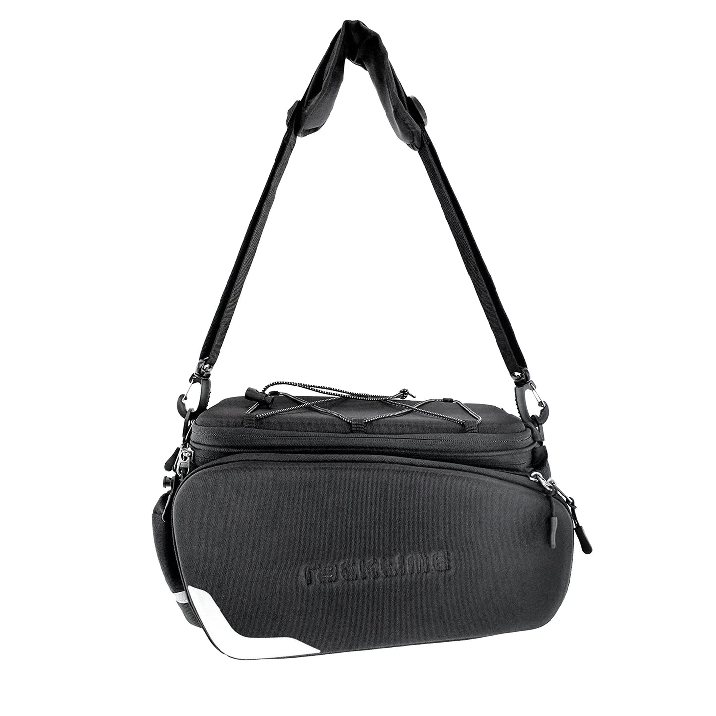 Sacoche arrière vélo Racktime odin 2.0 noir fixation porte bagage l 37cm x l 24cm x h 24cm