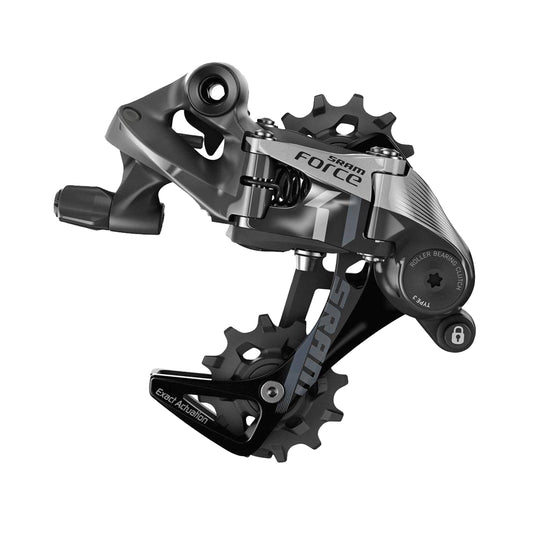 Dérailleur route - gravel arrière Sram 11v. force chape moyenne noir mono plateau
