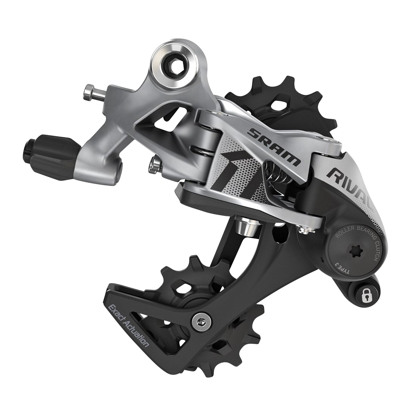 Dérailleur route - gravel arrière Sram 11v. rival chape moyenne noir mono plateau