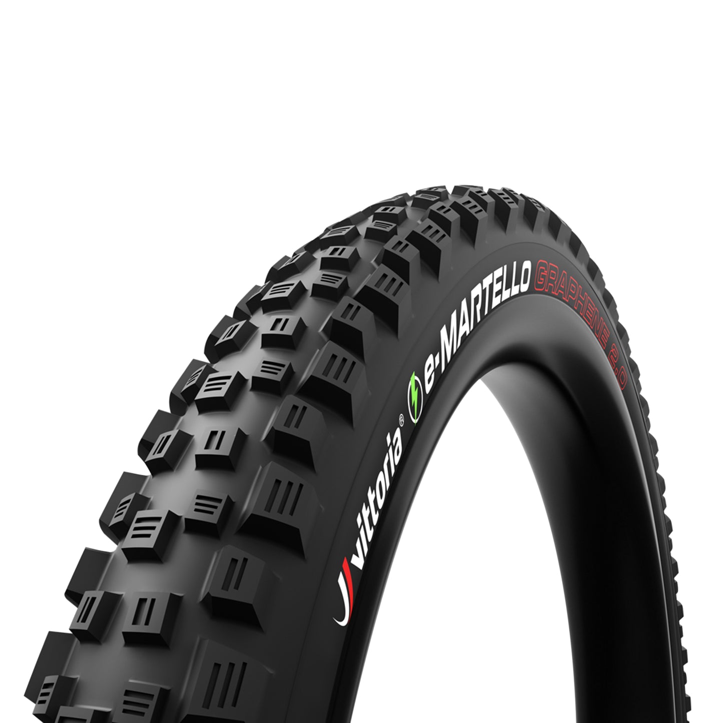 Pneu VTT Gravity - VAE 29 X 2.60 Vittoria e-Martello Enduro TNT Graphene 2.0 Noir Tubeless Ready TS (65-622) Homologué VAE e50 -Terrain Polyvalent-