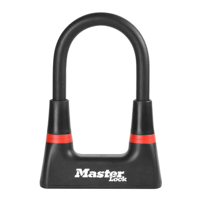 Antivol vélo - trottinette U Masterlock 80 x 150 mm diam 14 mm noir livré avec 4 clés
