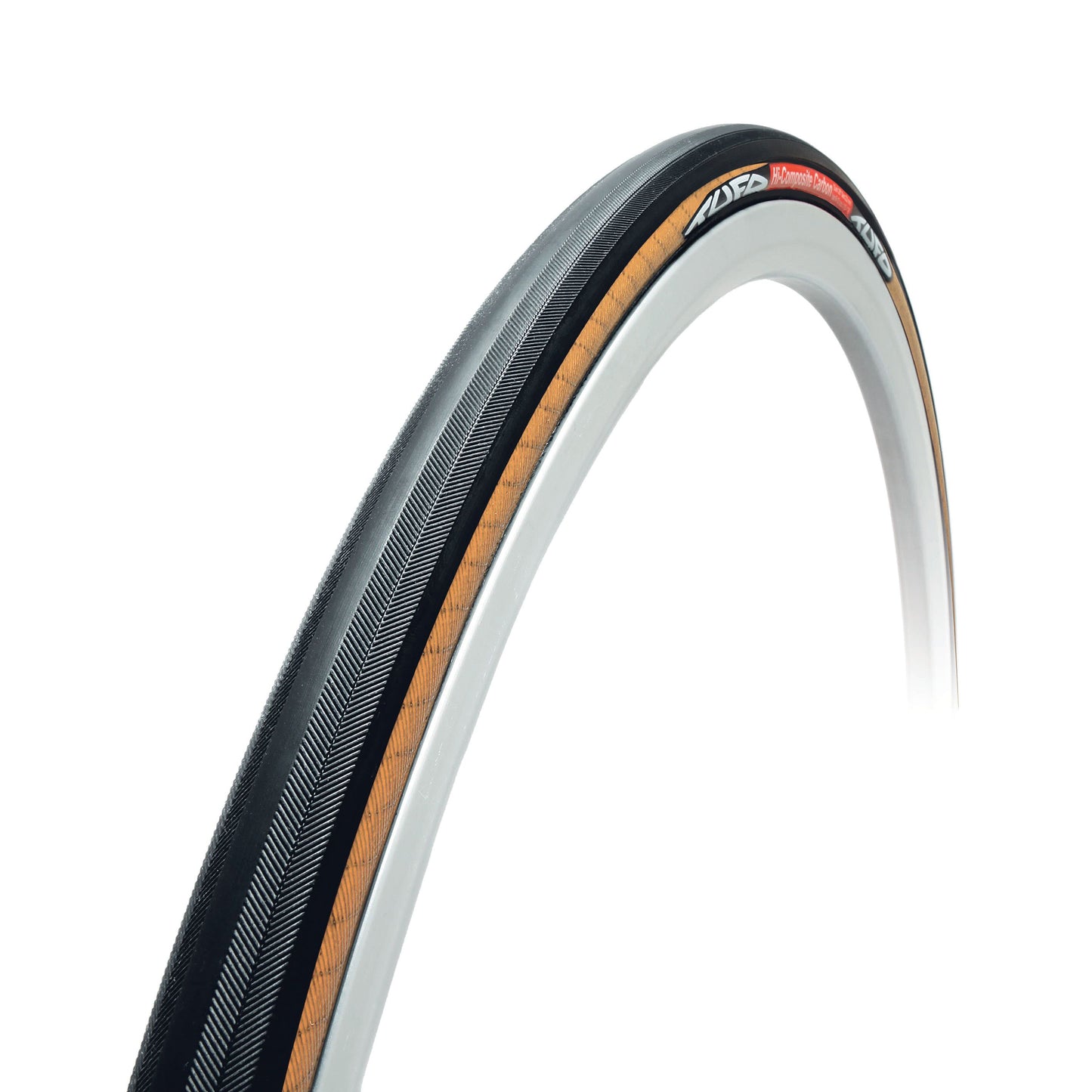 700 x 28 Tufo Hi-Composite Carbon Road Tubular Tire Black-Tan 250g