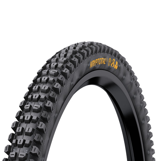 Pneu VTT Gravity 27.5 X 2.40 Continental Kryptotal Trail Front-Avant Noir Tubeless Ready TS (60-584) (650B) Terrains et Conditions Mixte Compatible VAE
