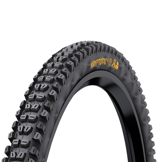 Pneu VTT Gravity 29 X 2.60 Continental Kryptotal Enduro Soft Renfort flanc Apex Rear-Arrière Noir Tubeless Ready TS (65-622) Terrains et Conditions Mixtes Compatible VAE