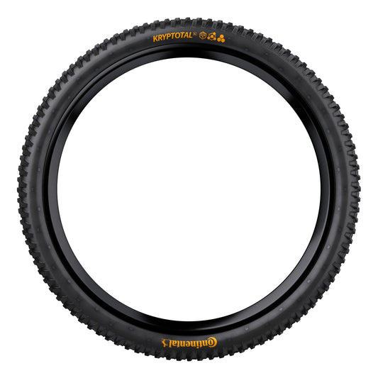 Pneu VTT Gravity 27.5 X 2.40 Continental Kryptotal Enduro Soft Rear-Arrière Noir Tubeless Ready TS (60-584) (650B) Terrains et Conditions Mixtes Compatible VAE