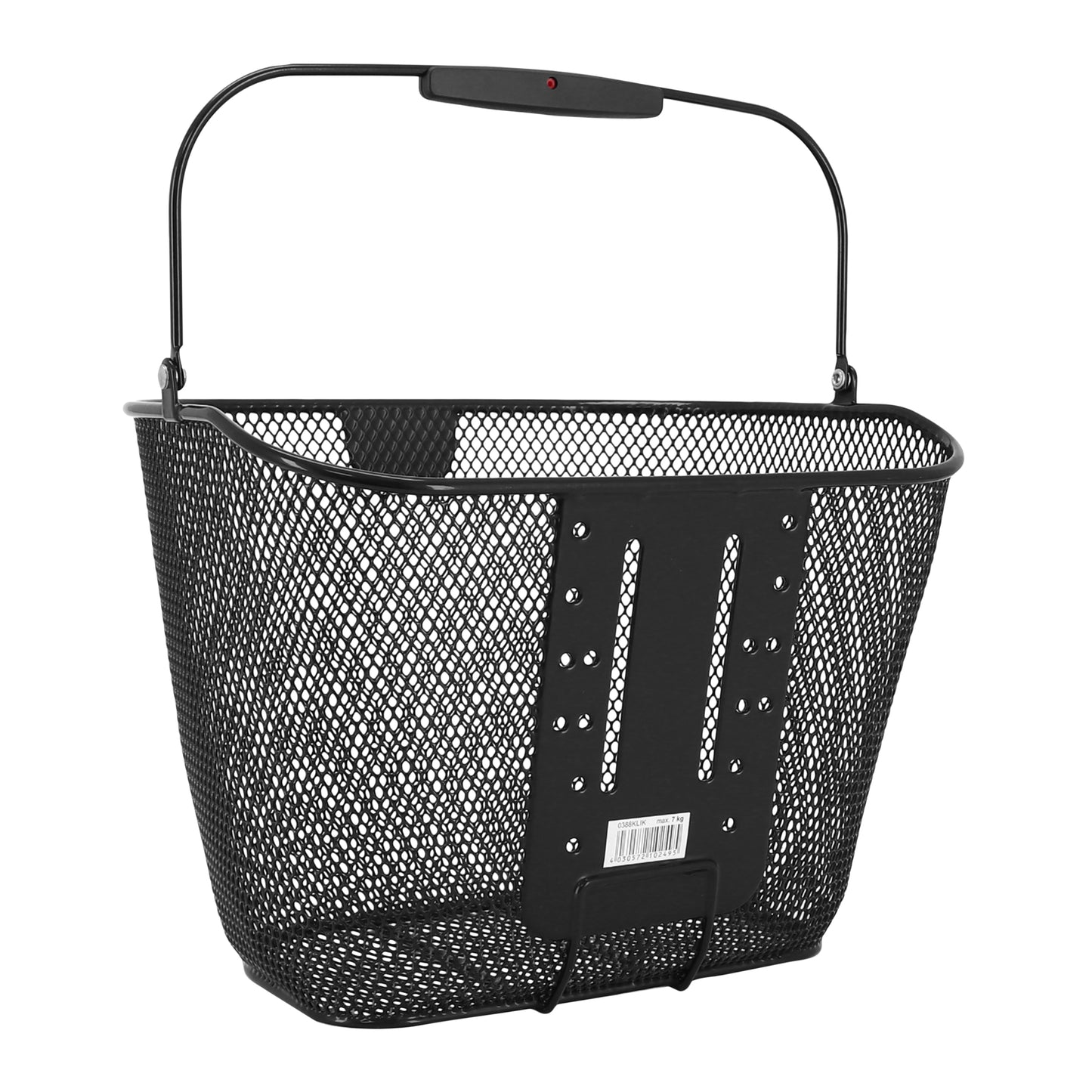 Klickfix 18L steel front basket with handle