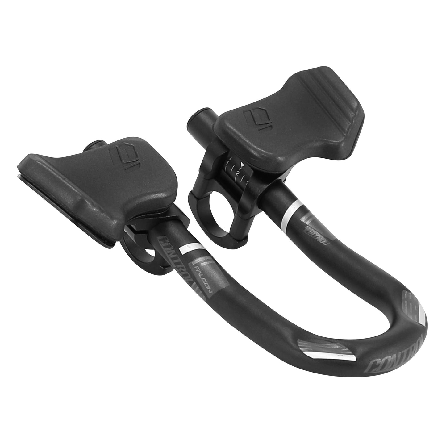 Prolongateur de Cintre Controltech en u contre la montre 31,8 alu noir mat avec repose bras