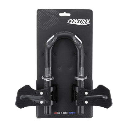 Prolongateur de Cintre Controltech en u contre la montre 31,8 alu noir mat avec repose bras