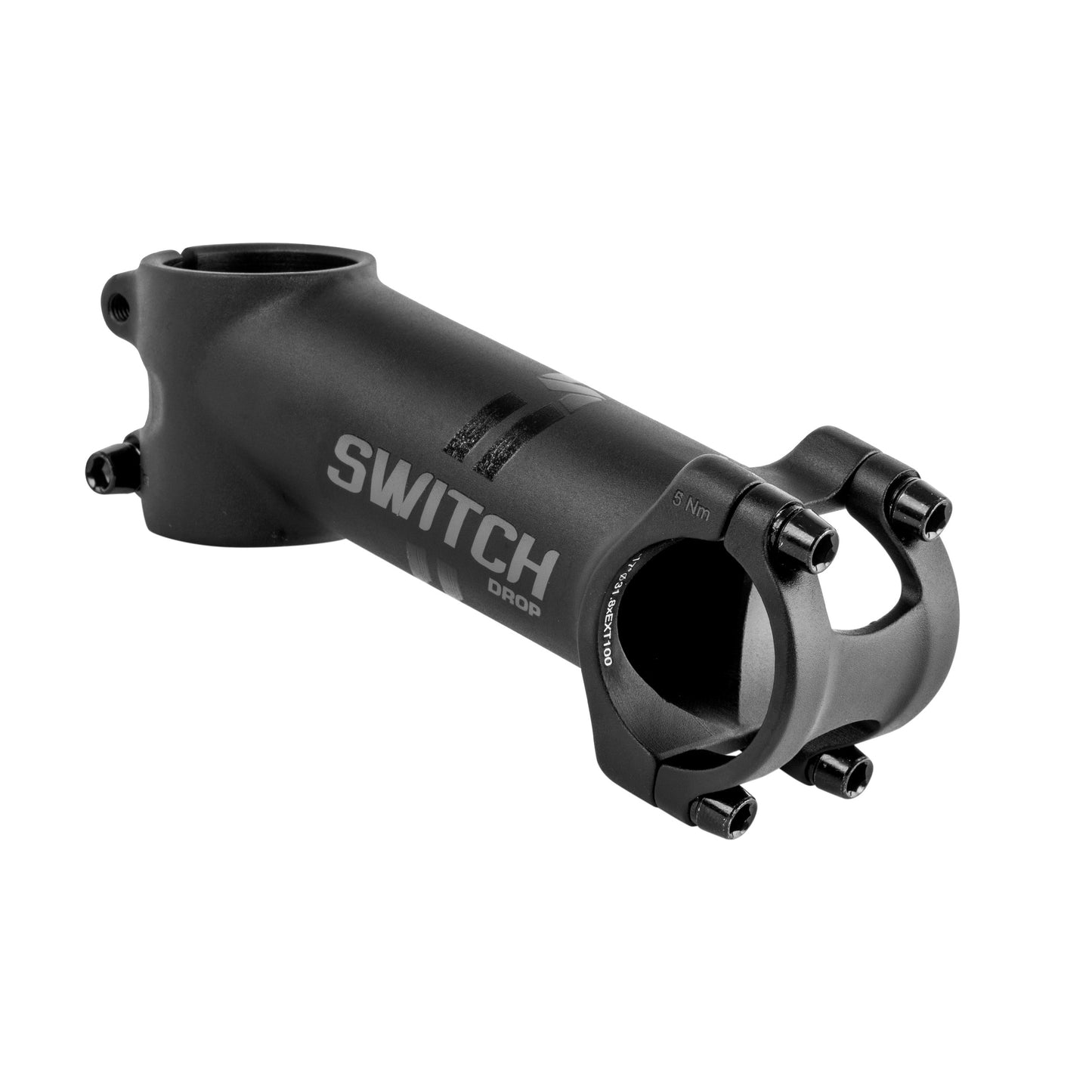 Potence VTT Switch Drop noire pour cintre 31,8 angle -17° L80