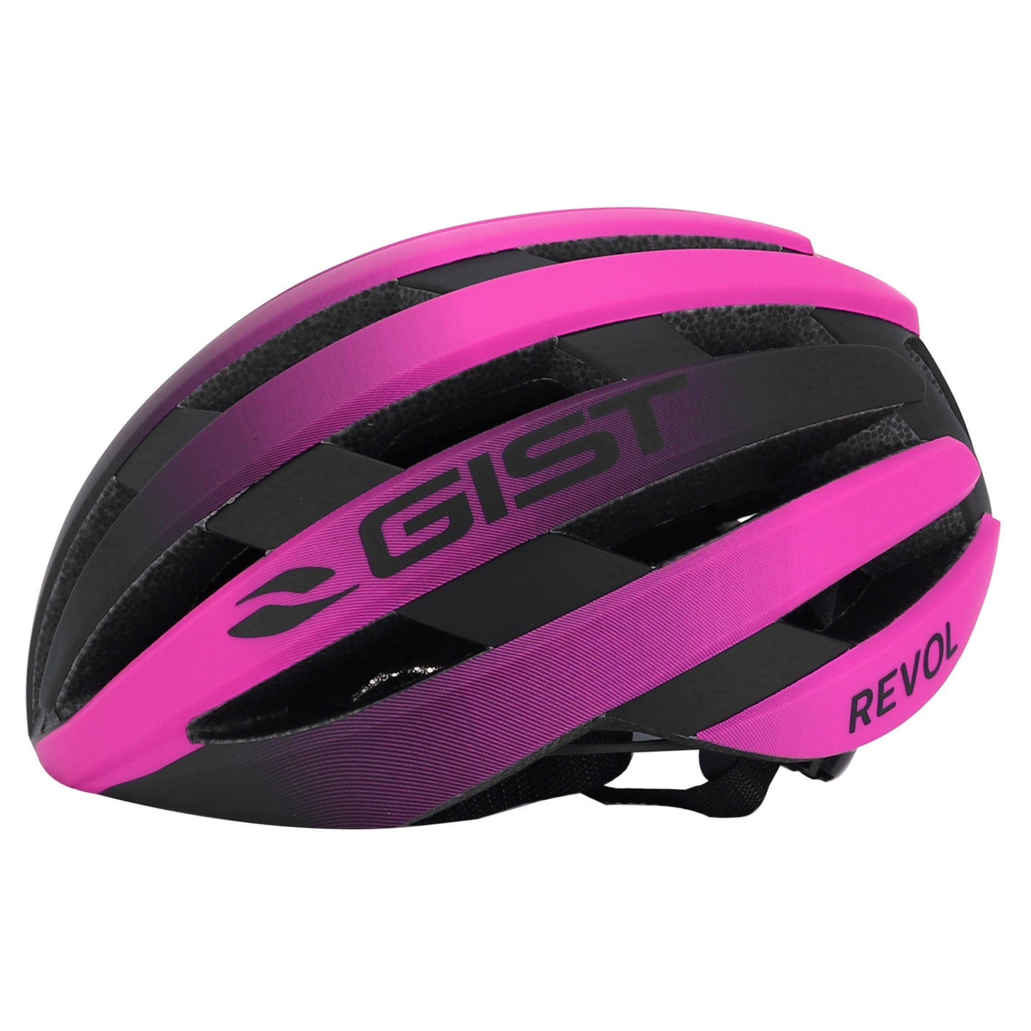 Gist Road Revol Pink-Black Women's and Junior Full In-Mold Adult Cycling Helmet