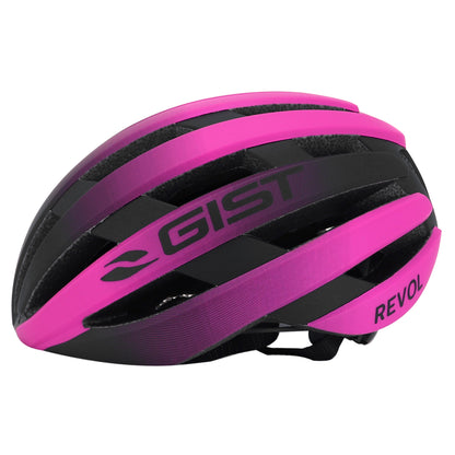 Gist Road Revol Pink-Black Women's and Junior Full In-Mold Adult Cycling Helmet