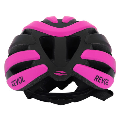Gist Road Revol Pink-Black Women's and Junior Full In-Mold Adult Cycling Helmet