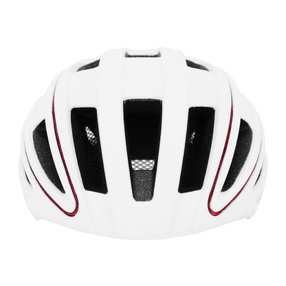 Casque vélo adulte Gist urbain luxo blanc in-mold avec éclairage USB 360°