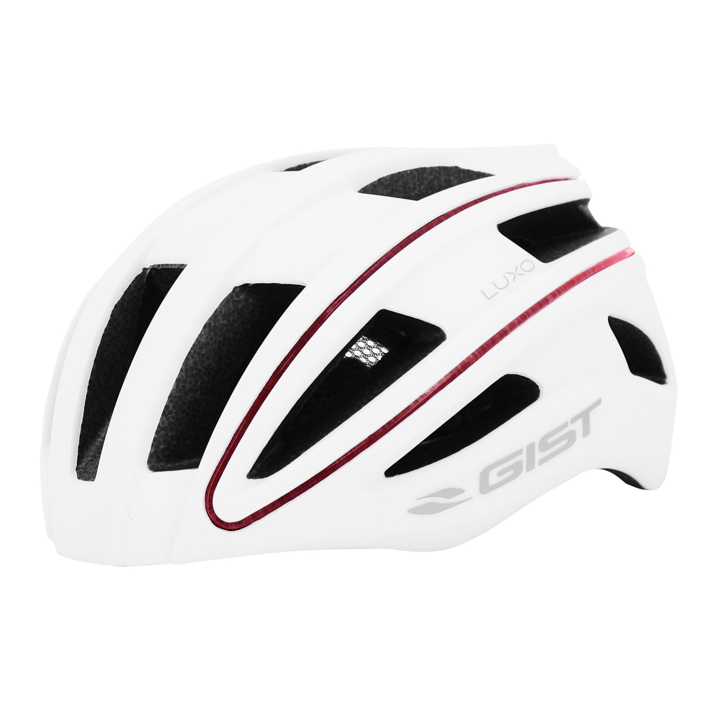 Casque vélo adulte Gist urbain luxo blanc in-mold avec éclairage USB 360°