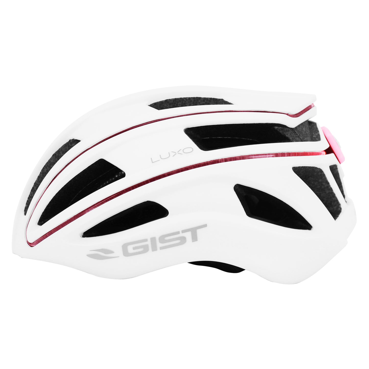 Casque vélo adulte Gist urbain luxo blanc in-mold avec éclairage USB 360°