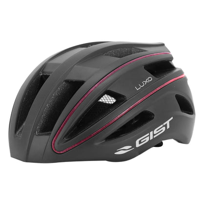 Casque vélo adulte Gist urbain luxo noir in-mold avec éclairage USB 360°
