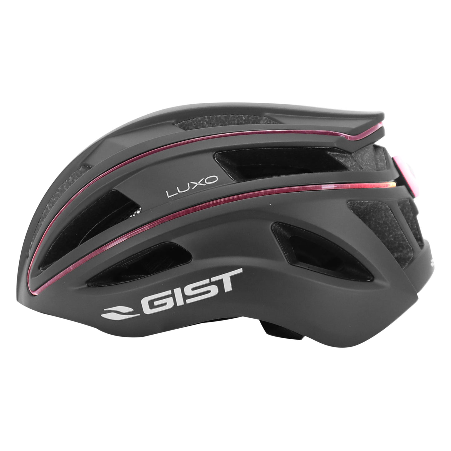 Casque vélo adulte Gist urbain luxo noir in-mold avec éclairage USB 360°