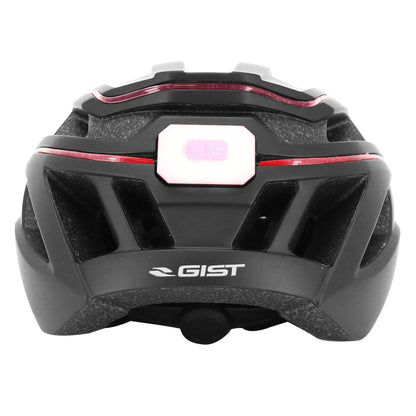 Casque vélo adulte Gist urbain luxo noir in-mold avec éclairage USB 360°