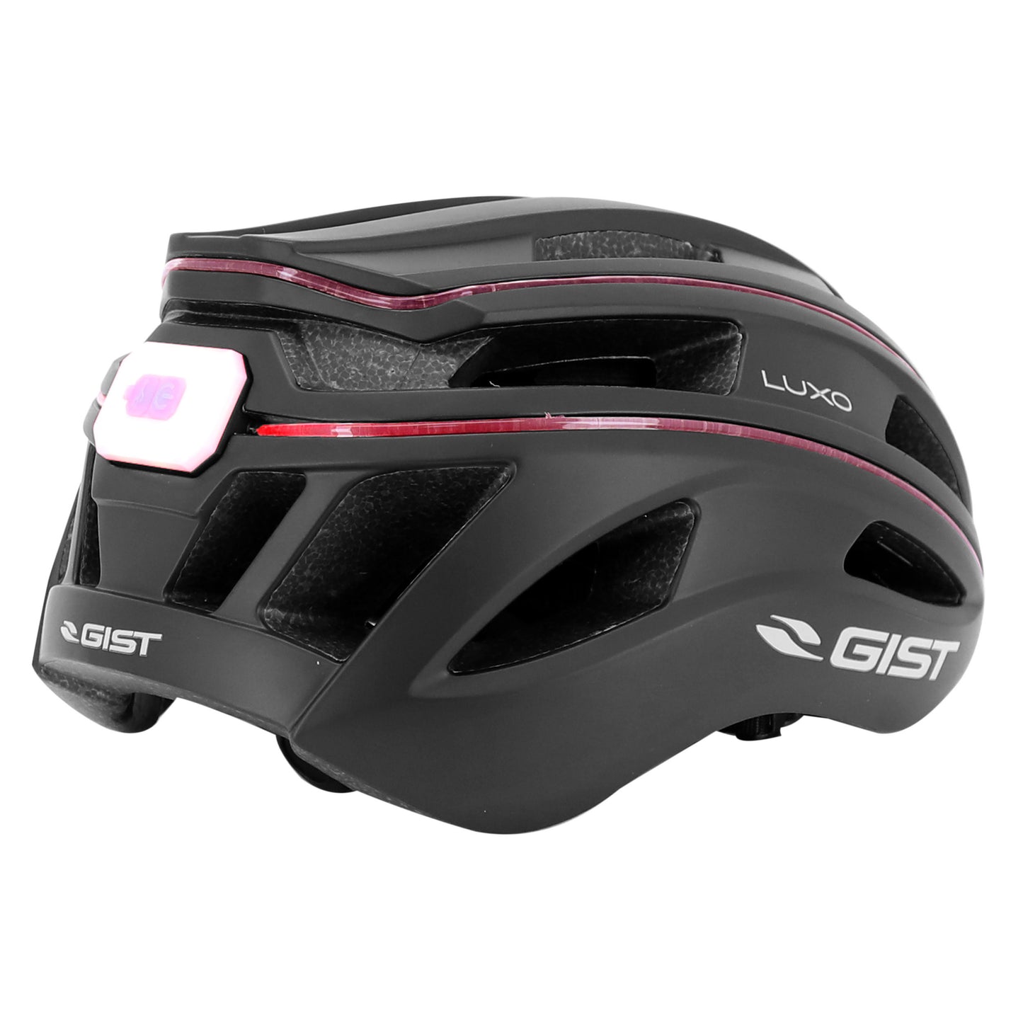 Casque vélo adulte Gist urbain luxo noir in-mold avec éclairage USB 360°