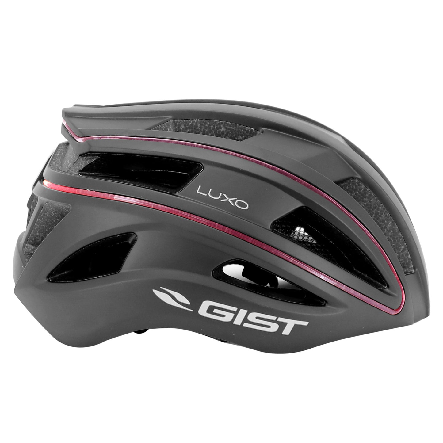 Casque vélo adulte Gist urbain luxo noir in-mold avec éclairage USB 360°