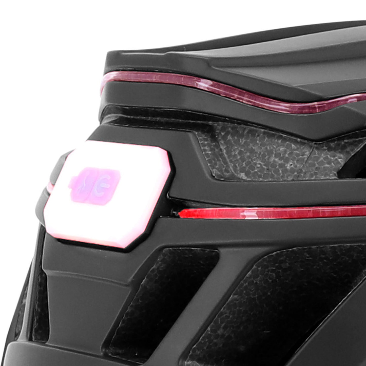 Casque vélo adulte Gist urbain luxo noir in-mold avec éclairage USB 360°
