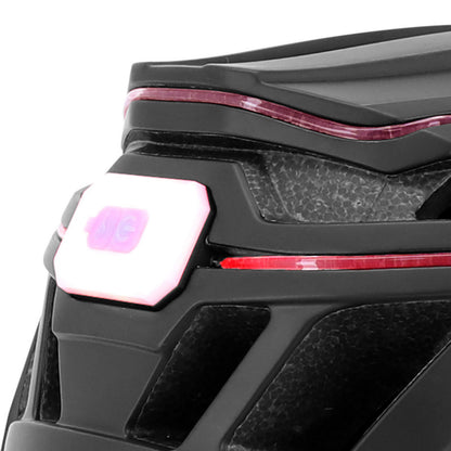 Casque vélo adulte Gist urbain luxo noir in-mold avec éclairage USB 360°