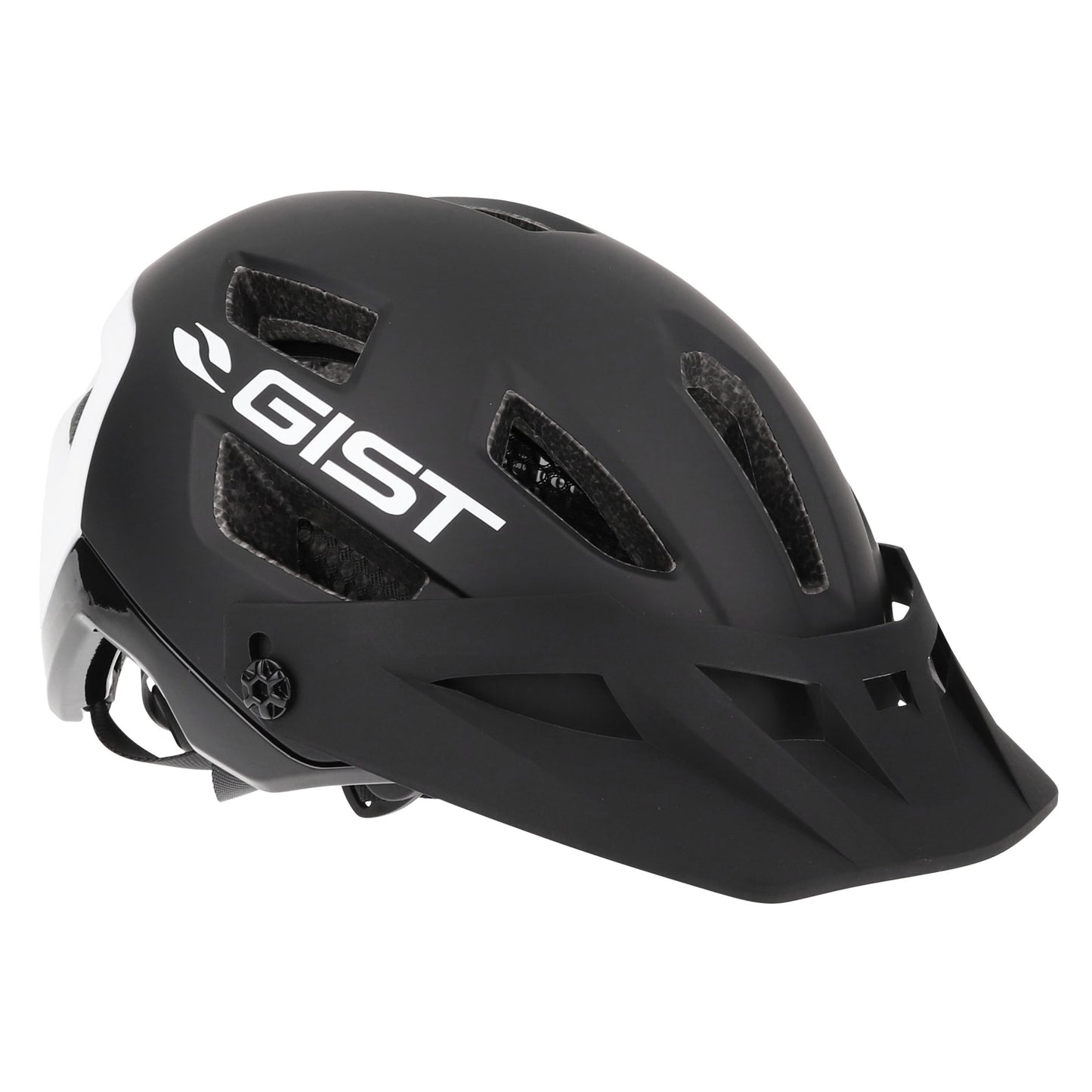 Gist MTB black rear white in-mold adult cycling helmet