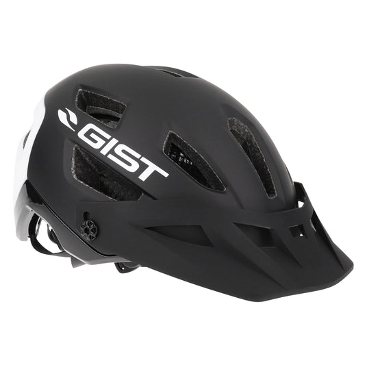 Gist MTB black rear white in-mold adult cycling helmet