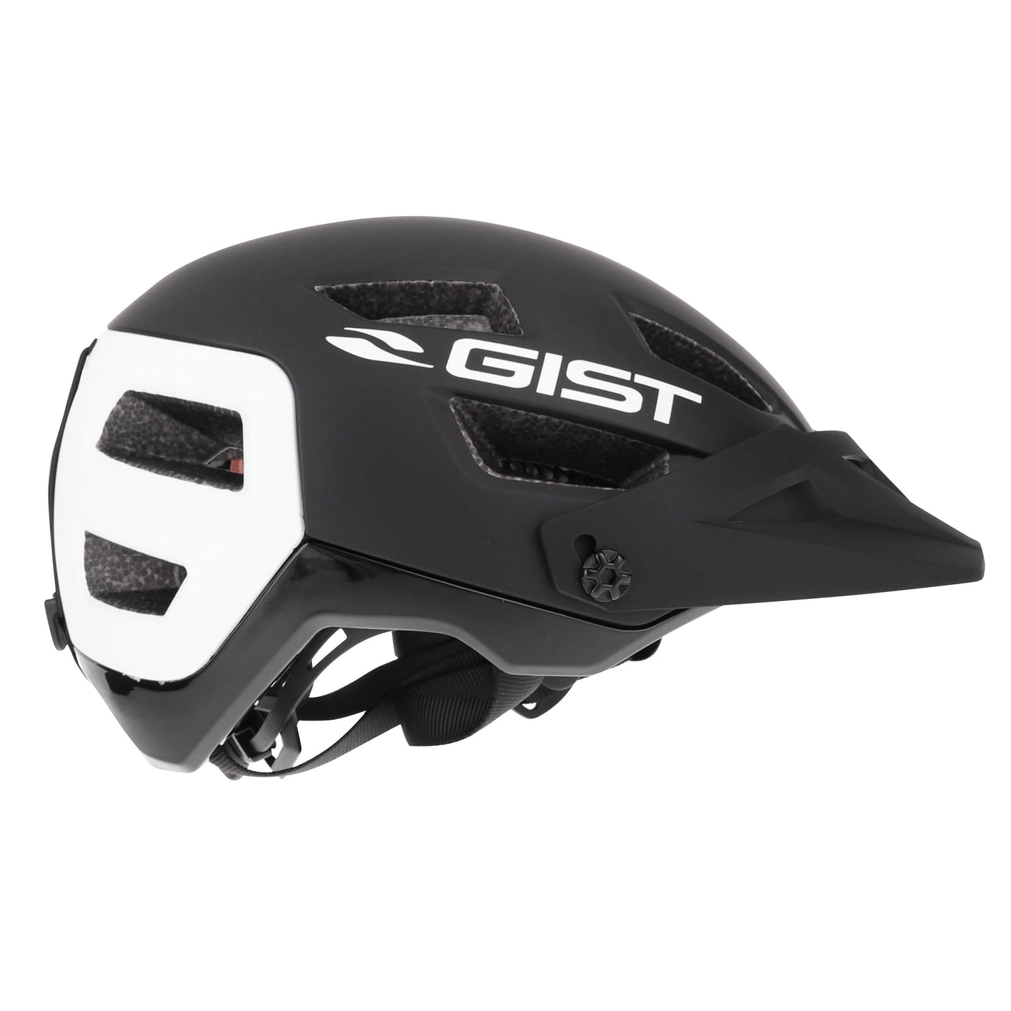 Gist MTB black rear white in-mold adult cycling helmet