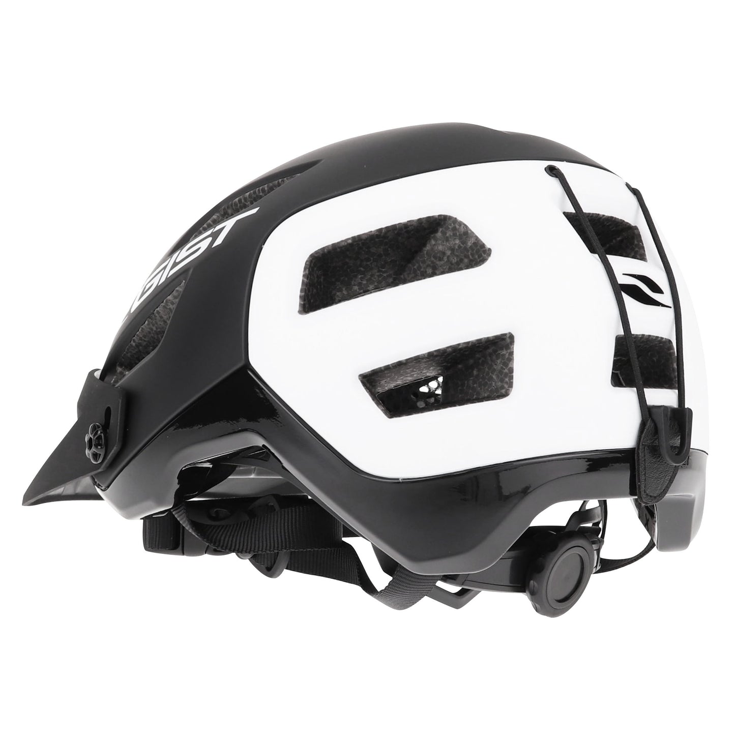 Gist MTB black rear white in-mold adult cycling helmet