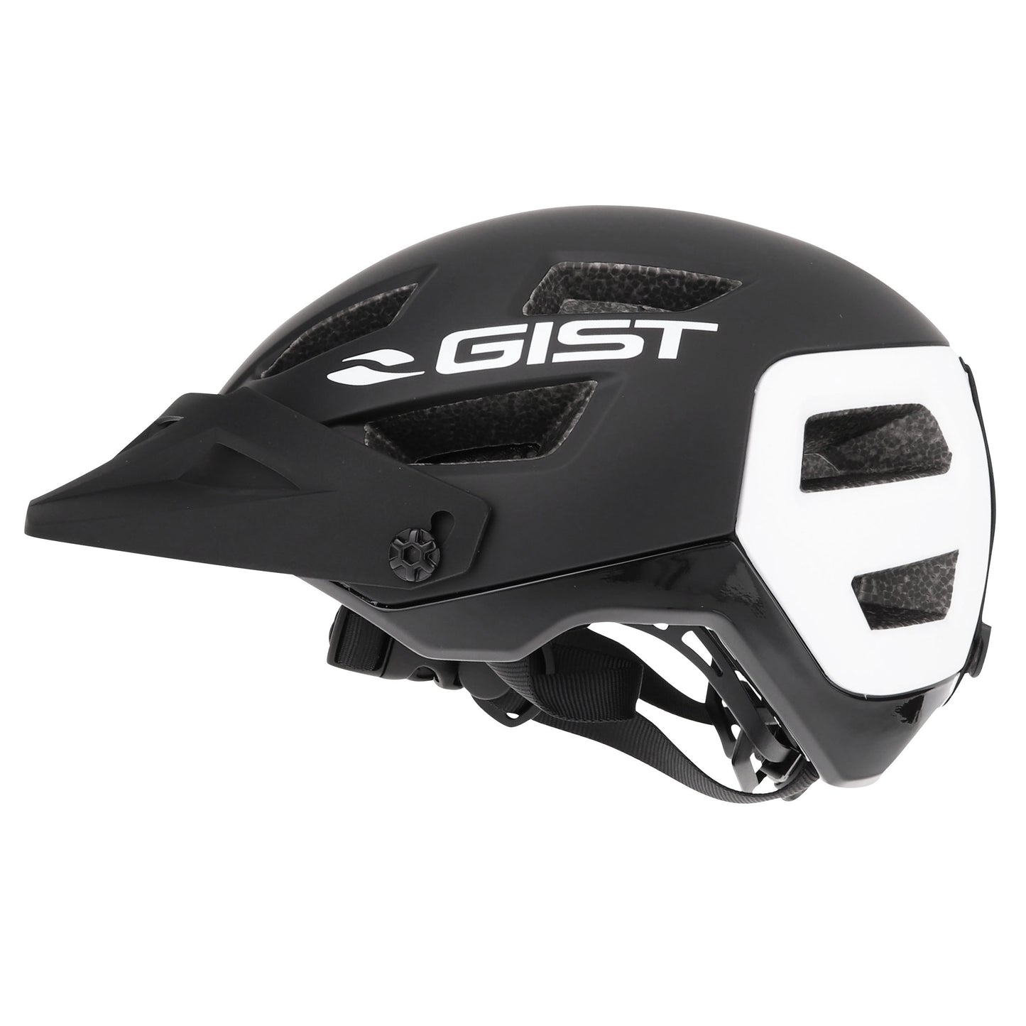 Gist MTB black rear white in-mold adult cycling helmet