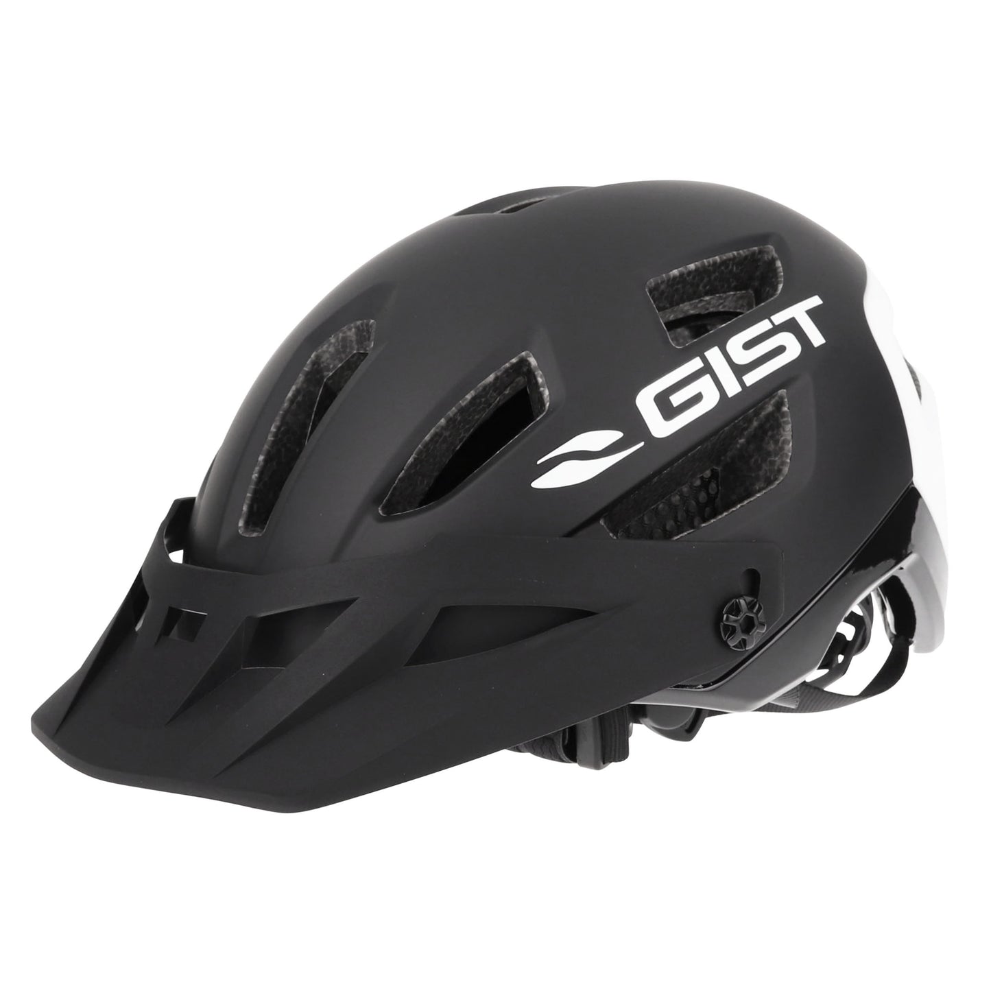 Gist MTB black rear white in-mold adult cycling helmet