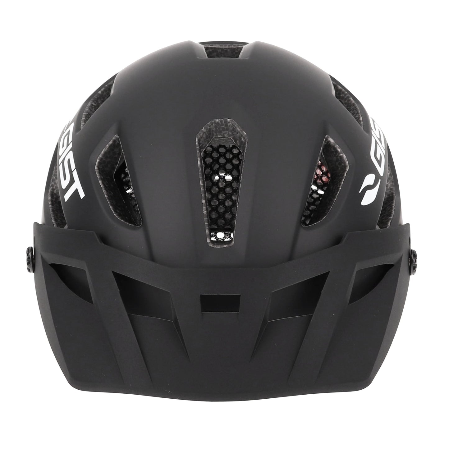 Gist MTB black rear white in-mold adult cycling helmet